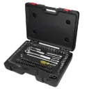 Juego de dados y accesorios cuadro de 1/4", 3/8" y 1/2" combinado, 99 piezas