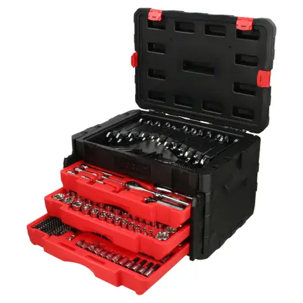 [UR-JCB01] Juego combinado de herramienta para mecánico 450 piezas, con caja plástica de 3 gavetas