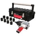 Juego de pistola de impacto neumática cuadro de 3/4" y accesorios métricos, 10 piezas