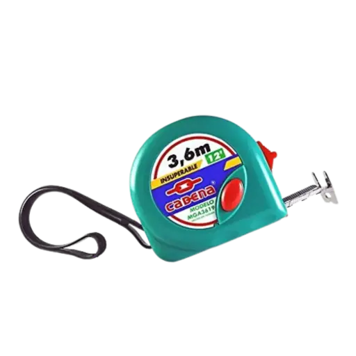 [CAMGA3619] FLEXOMETRO VERDE AGUA DE 3.6MX 3/4" CADENA