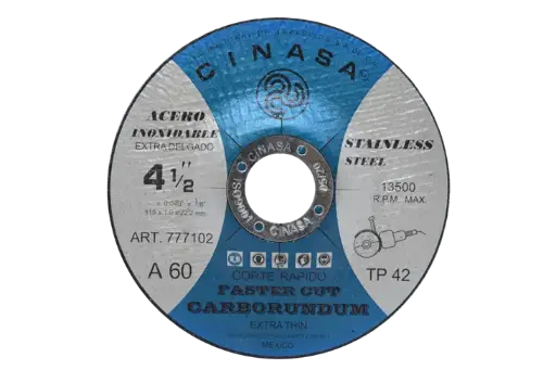 [777102] DISCO DE CORTE CAZUELA 4 1/2 ACERO INOXIDABLE