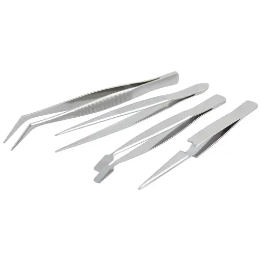 [115200] JUEGO DE PINZAS TWEEZER 4 PZAS