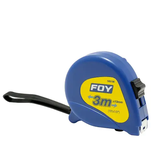 [142120] FLEXOMETRO CARC PLAST AZUL 3 M