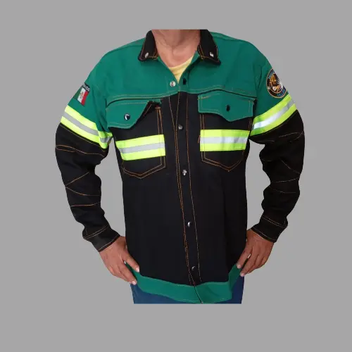 [SINSIN7854-M] CAMISOLA VERDE C REFLEJANTE  M 