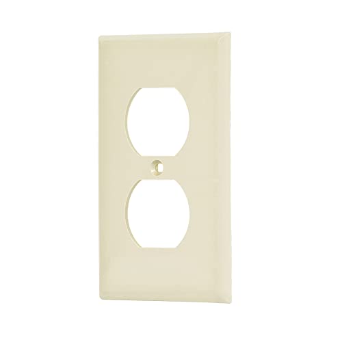 [46406] Placa de ABS dúplex, Standard, marfil, Volteck 