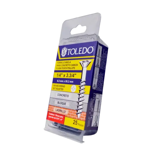 [FPCE632] TORNILLO PARA CONCRETO CAB HEX 1/4X1.1/4